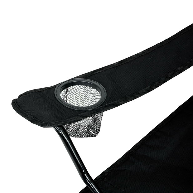 Kempingszékek 2 db-os szett Advirtieron (fekete)