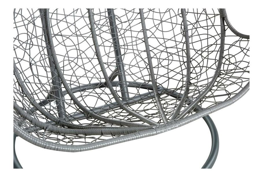 Függesztett kétszemélyes fotel Deber (szürke) 