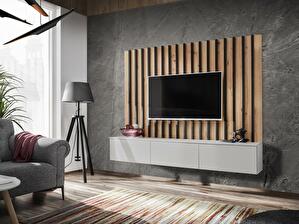 Mobilier living Vertic (stejar artisan + perla gray)