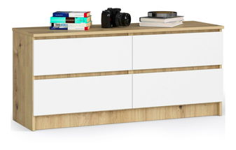 Komoda Kapil IV (dub artisan + biela)