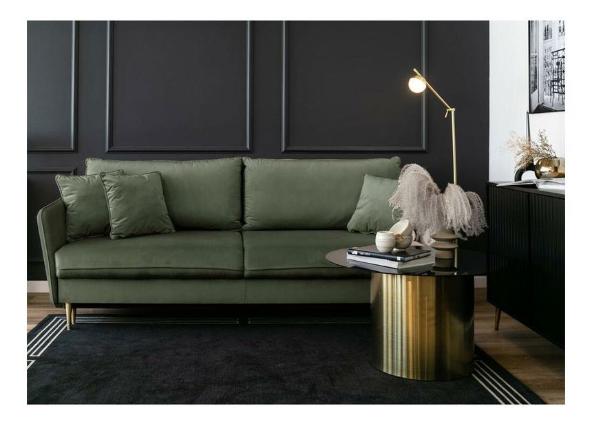 Háromszemélyes kanapé Vivaldio (oliva + arany)