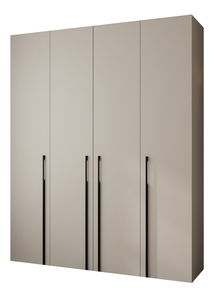 Ormar za garderobu 200 cm Carmela 50-3 (kašmir + crna)