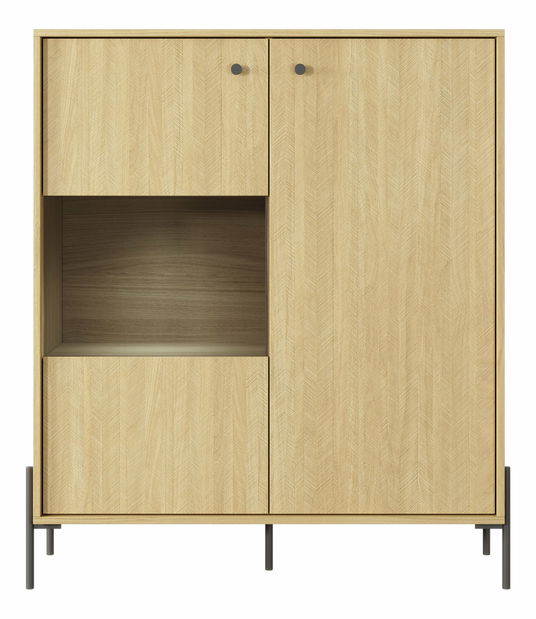 Vitrína Scandia (dub scandi + jedlička scandi)