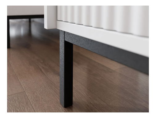 Set mobilier living Somkera I (alb + Negru) 