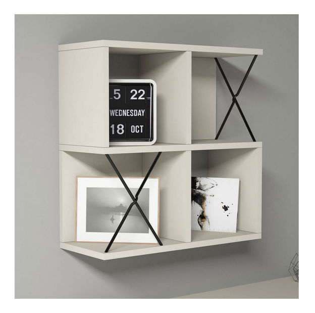 Polica Likime 2 (krem + crna)