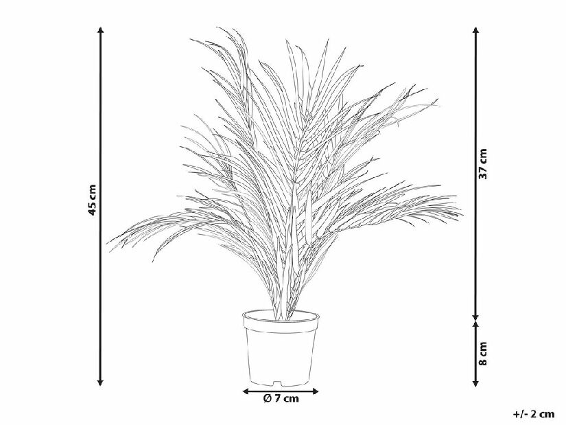 Umjetna biljka u saksiji 45 cm Palma (zelena)