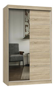 Ormar s kliznim vratima Igatossa 120 E (hrast sonoma) (s ogledalom)