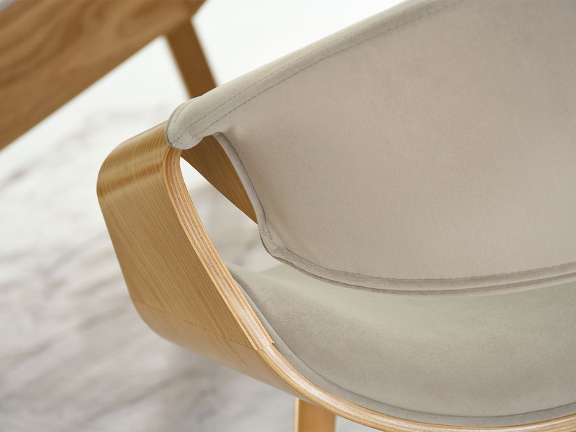 Jedálenská stolička Busque (béžová + dub)
