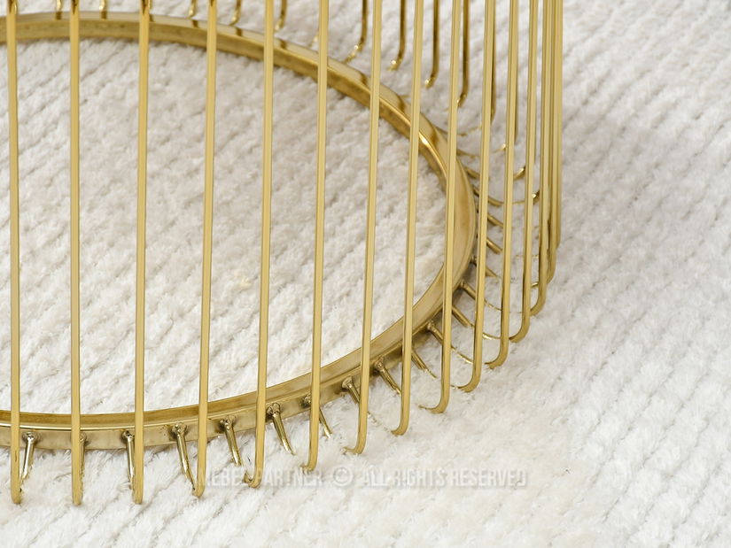 Stolić za kavu Nils (mramor + zlatna)