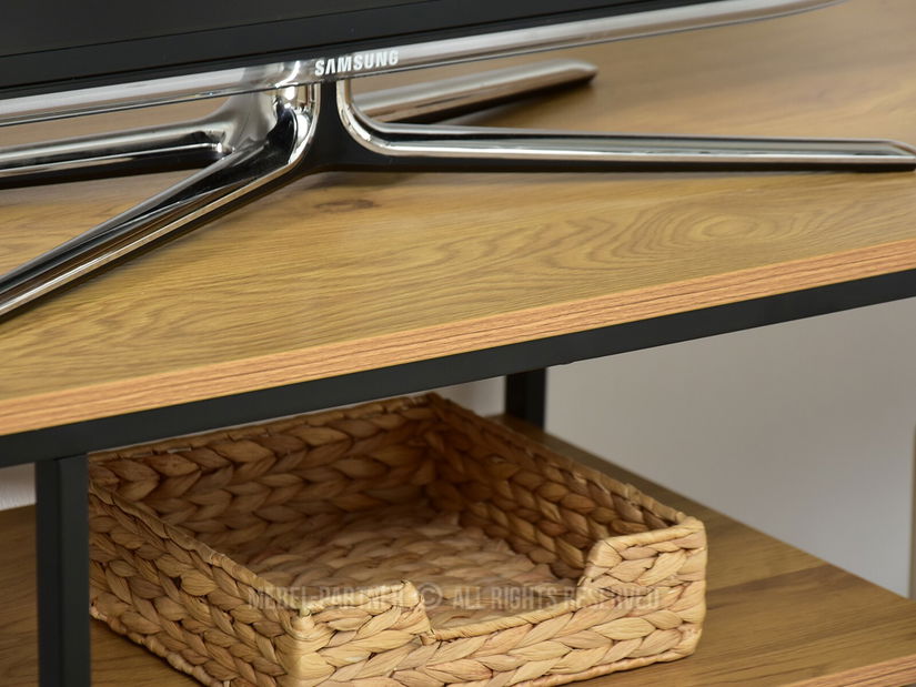 TV stolík/skrinka Jukky Stol Rtv (dub + čierna)