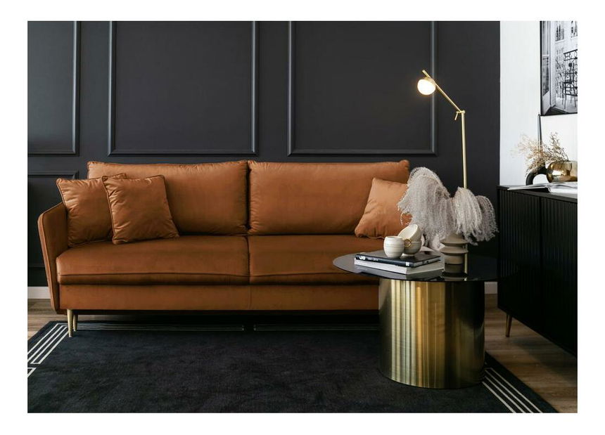 Háromszemélyes kanapé Vivaldio (réz + arany)