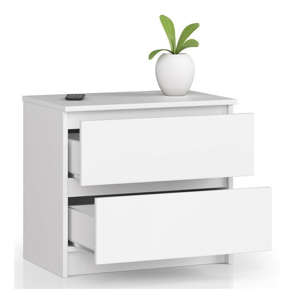 Noćni stolić Kalista (bijela)