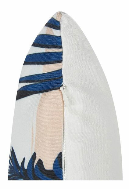 Sada 2 ozdobných vankúšov 45 x 45 cm Etal (modrá)