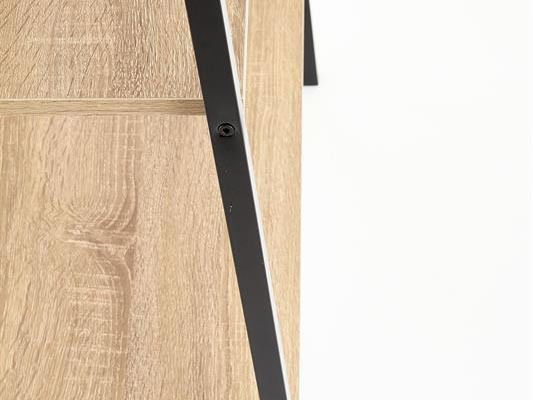 Regál Neda (természetes fa + fekete)