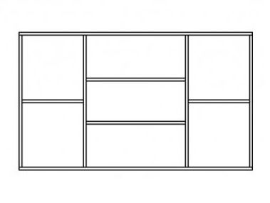 Komoda Fishburn F4 (sonoma + grafit) 