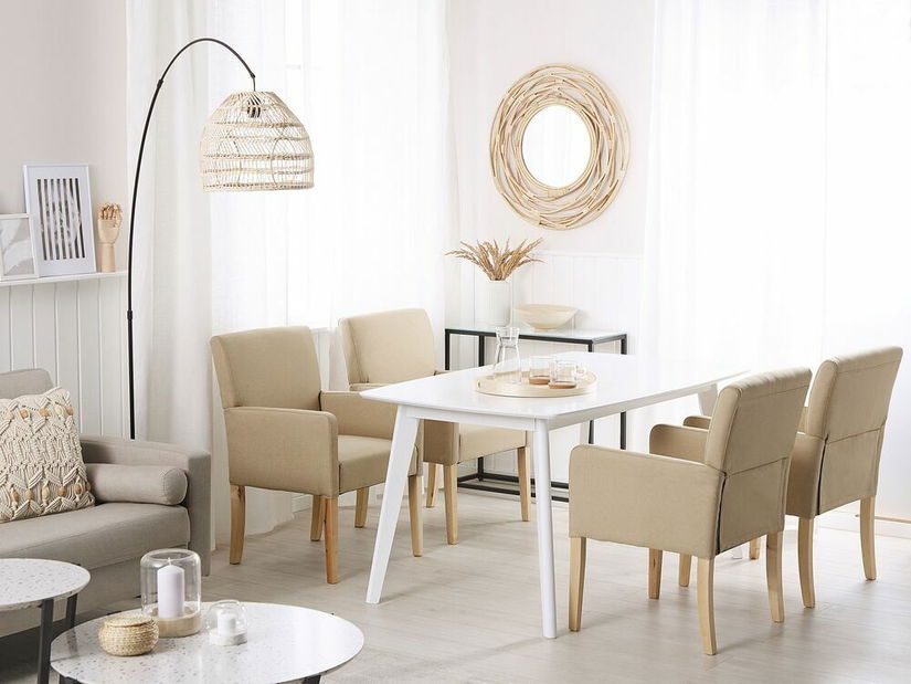 Jedálenská stolička ROCKY (textil) (béžová)