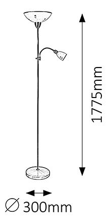 Állólámpa Art Flower 4009 (bronz + rizskő üveg)