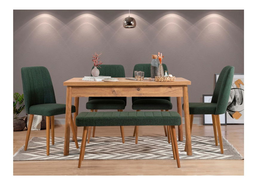 Masă de sufragerie (pentru 4 persoane) Corzica (pin atlantic)