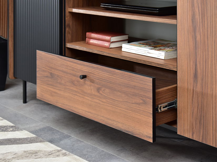 TV stolík/skrinka Protegidas P16 (čierna)