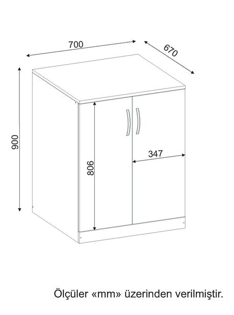 Dulap de baie Benita (Alb)