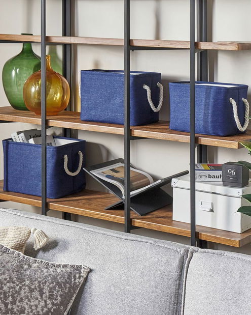 Tárolódoboz készlet (3 db.) Deanna (kék)