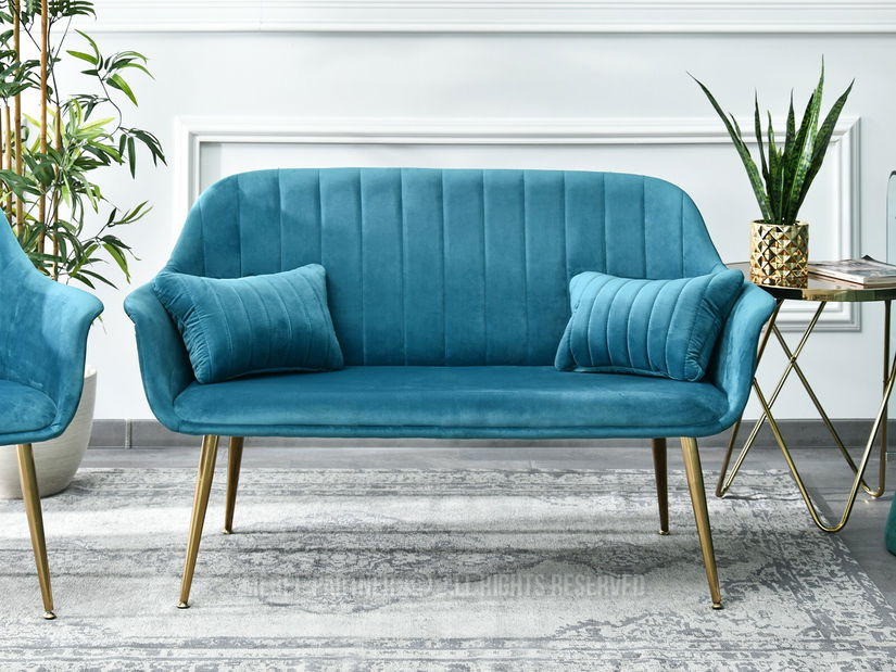 Canapea Osmol S (turcoaz + negru)