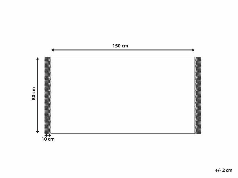 Covor 80 x 150 cm Sazlak (bej)