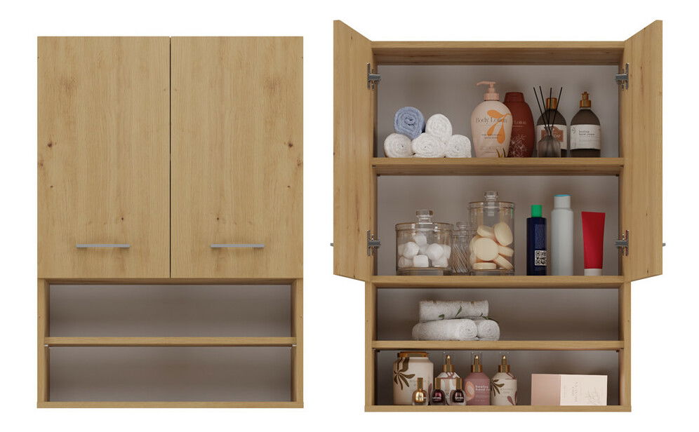 Dulap de baie suspendat Perdieron 1 (stejar artisan)