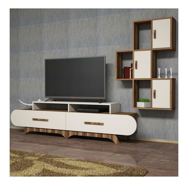 Nappali fal Florian S (dió + krém)