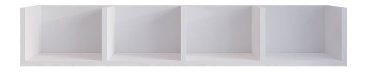 Závesná polica Galdra (biela)