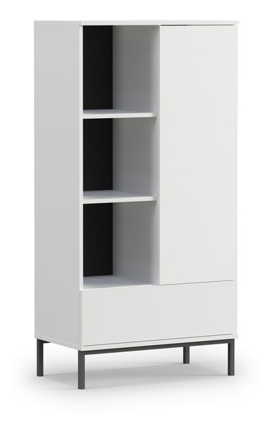 Ormar s policama Quebec R70 (bijela mat)