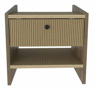 Noćni ormarić Biurno H (orah + prirodna)