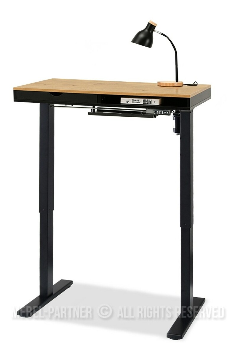 PC asztal Osto 100 (fekete tölgy + fekete)