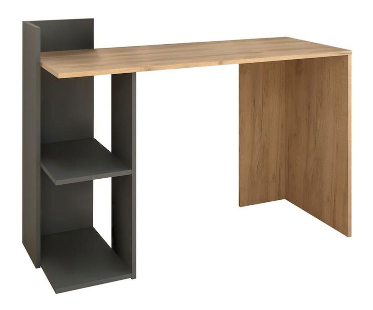 PC asztal Alamein (artisan tölgy + grafit) 