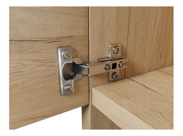 Set mobilier baie Apoleon I (alb + alb lucios)