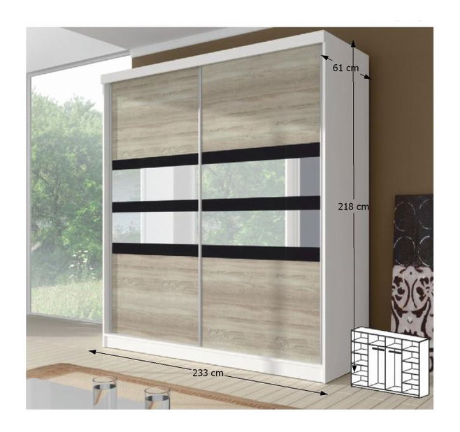 Šatníková skriňa Muriel 10 233