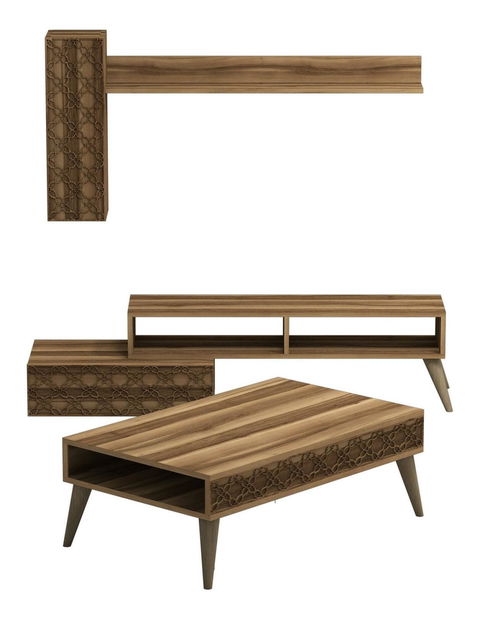 Súprava nábytku do obývačky Komite (orech)