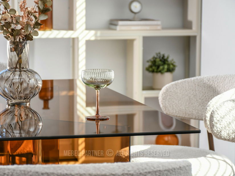 Masă sufragerie Fernandez (sticlă)