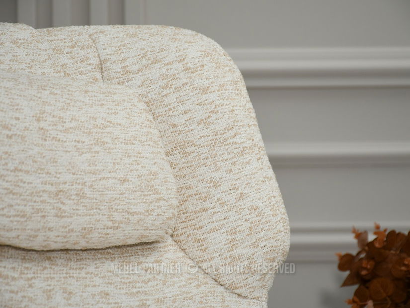 Kreslo Irma (krémová + béžová)