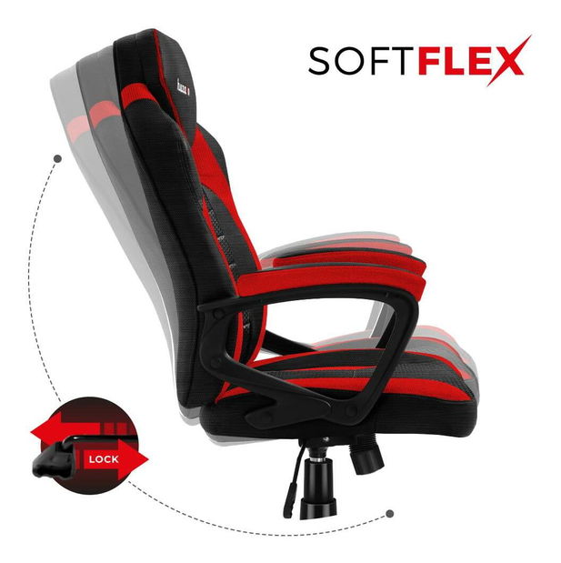 Gaming stolica Fusion 2.5 (crna + crvena)