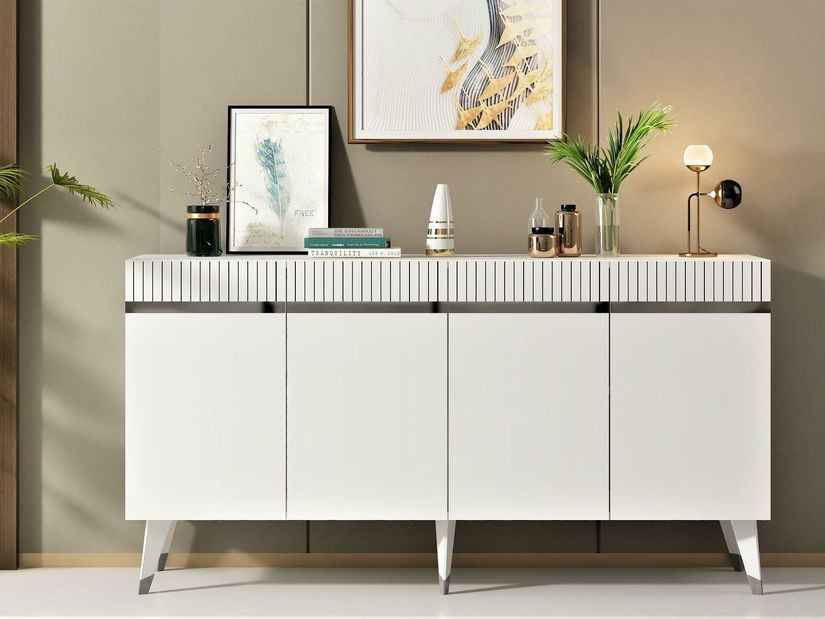 Skrinka Mekebu 2 (biela + strieborná) 