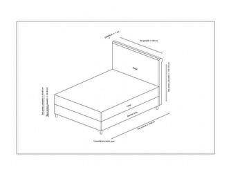 Boxspring 120 cm Asir Sony (antracit)