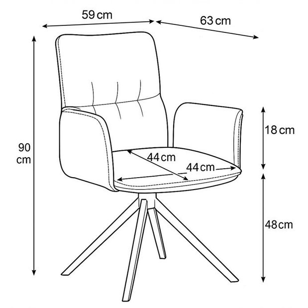 Jedálenská stolička Dorrisa (zelená)