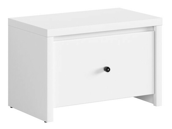 Pantofar (comodă pentru pantofi) Karin SBUT/60 (Alb + Alb mat)