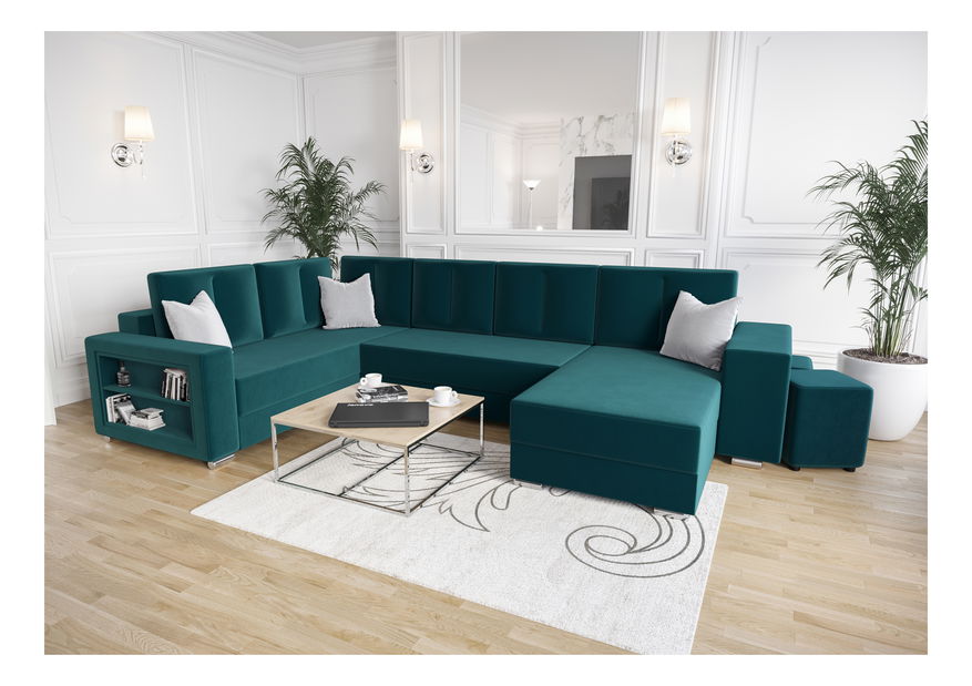 Kutna garnitura Kin (zelena) (L)