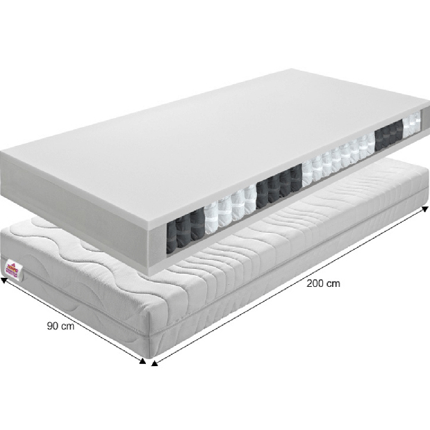 Saltea cu arcuri Teilon 200 x 90 cm