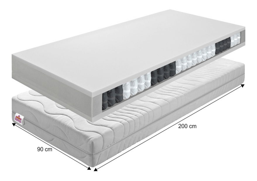 Saltea cu arcuri Teilon 200 x 90 cm