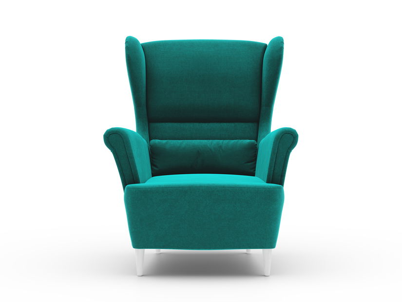 Kreslo ušiak Ushabi (tyrkysová)