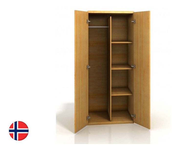 Šatníková skriňa Naturlig Invik 2D (buk)