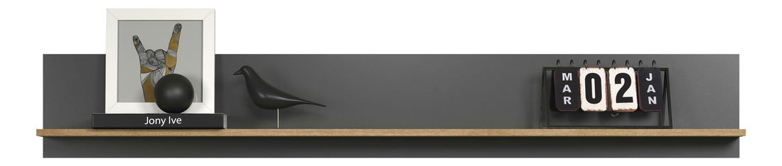 Raft de perete Esferas (grafit + stejar evoke) 